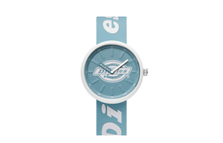 Dickies 114 Dix Wrist Watch Quartz Movement Silicone Strap White Dial Women"s Watch