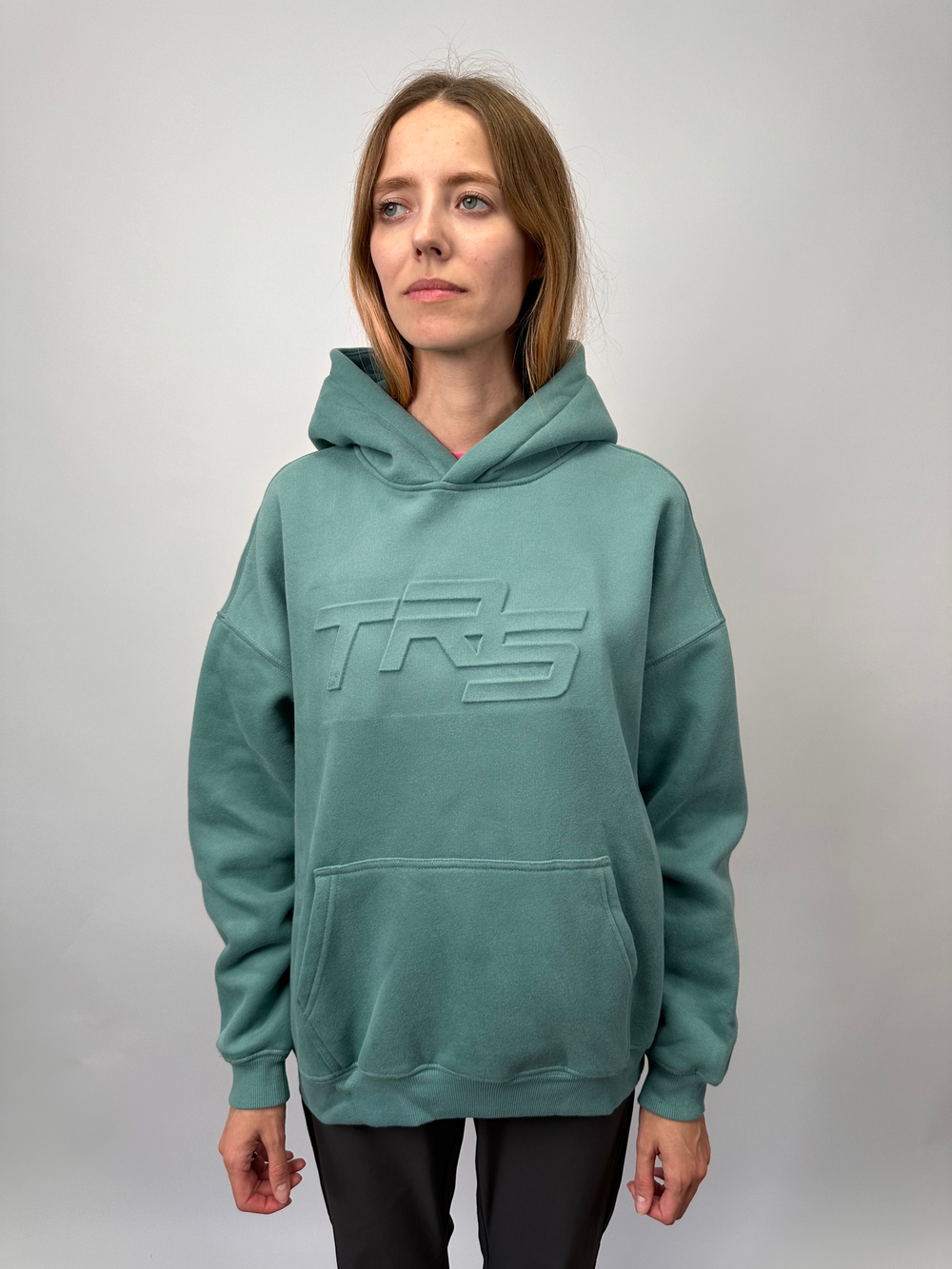 Oversize Худи " TRS " green