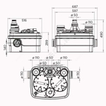 Установка насосная канализационная SANICUBIC 2 CLASSIC IP68 NM SFA