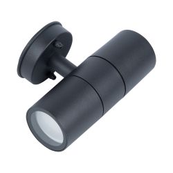 UUL-S22D-2x35W-GU10 IP65 BLACK Светильник уличный. под две лампы GU10. Архитектурный накладной. Корпус черный. TM Uniel