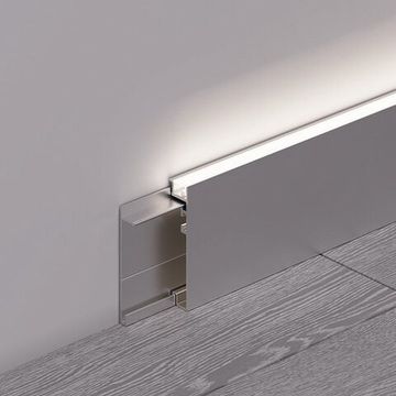 Профиль для плинтуса 2м 046389 серебристый PLINTUS-H55-2000 ANOD Arlight