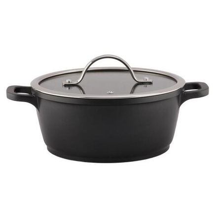 Кастрюля 2,4 л, 21*9 см с крышкой New Kitchen Standard алюм. с антиприг. покрытием ИНДУКЦИЯ P.L.