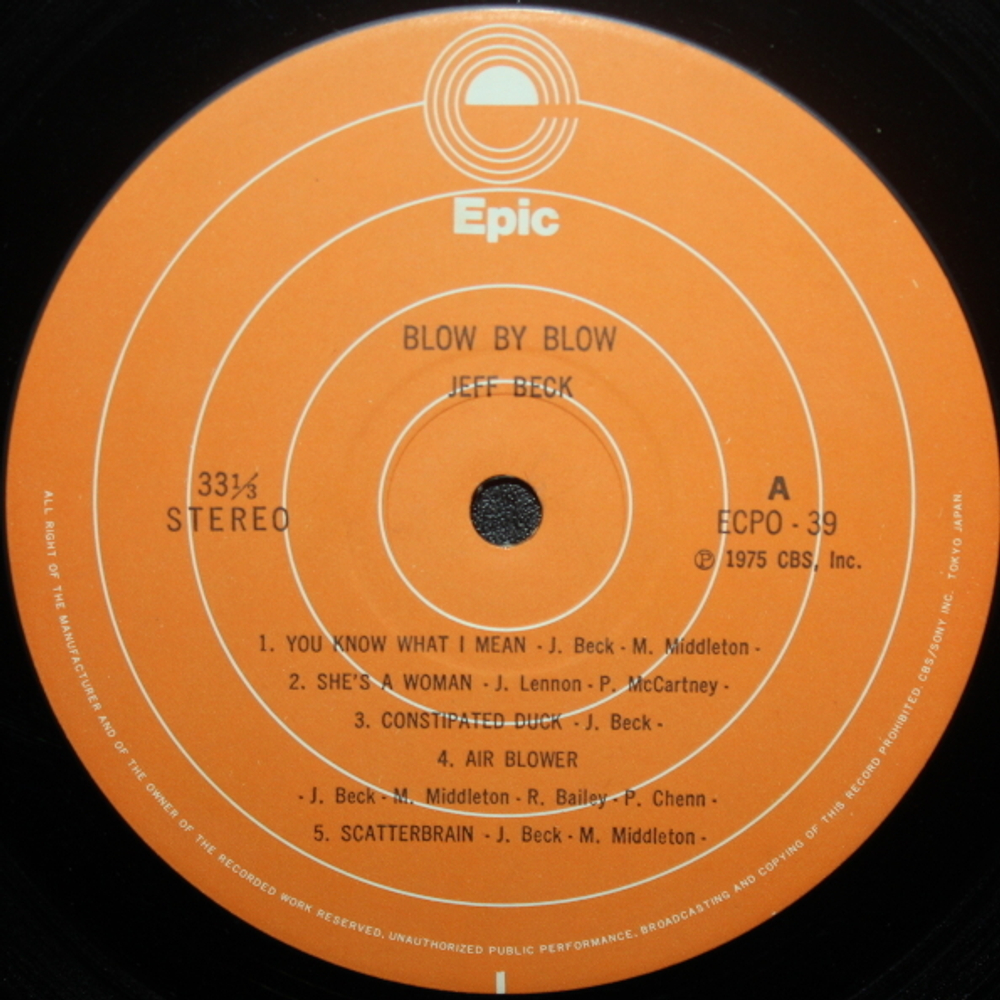 Jeff Beck / Blow By Blow (LP)