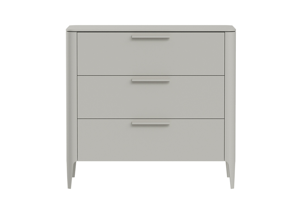 Комод Type 3 ящика ширина 90 см (серо-бежевый)