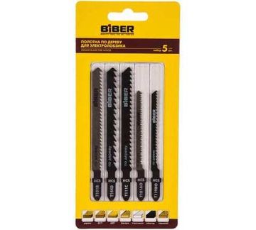 Набор пилки БИБЕР для лобзика   5шт 85288