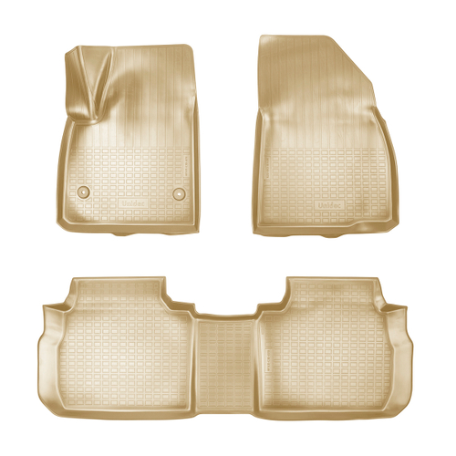 Ковры в салон Norplast/Unidec для Cadillac XT6 (2019-), Бежевый, 6 мест, арт.NPA11-C10-870-B
