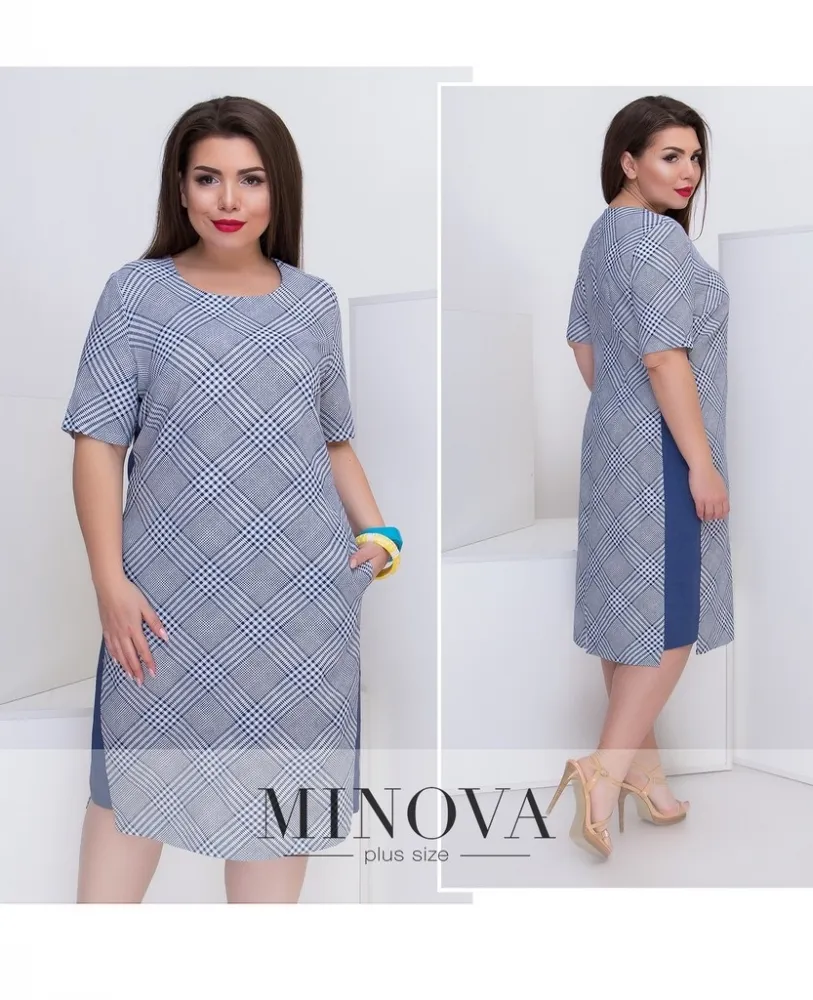 Платье 291-синий Minova