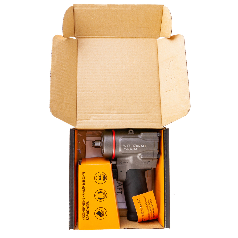 WDK-20420S, Гайковерт пневматический ударный, привод 1/2", 1200 Нм