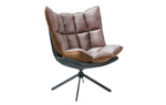 Дизайнерское кресло HUSK DC-1565F коричневое/серое (BROWN/grey)