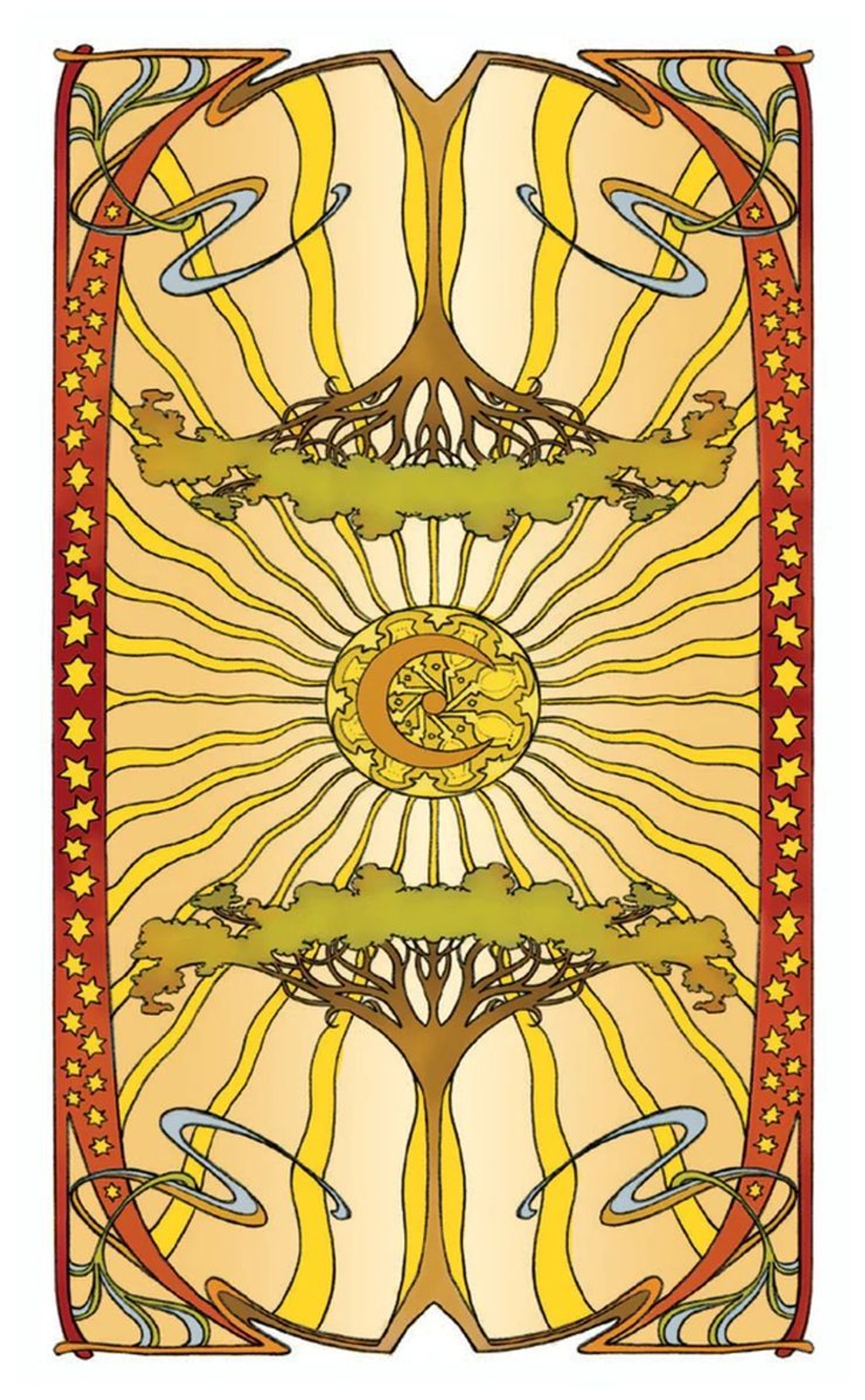 Мини Таро Арт-Нуво Золотое / Mini Golden Art Nouveau Tarot