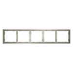 Рамка пластиковая VOLTUM S70 на 5 постов, (кашемир)