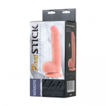 Беспроводной реалистичный вибратор Real Stick на подзарядке 16 см (Цвет: телесный)