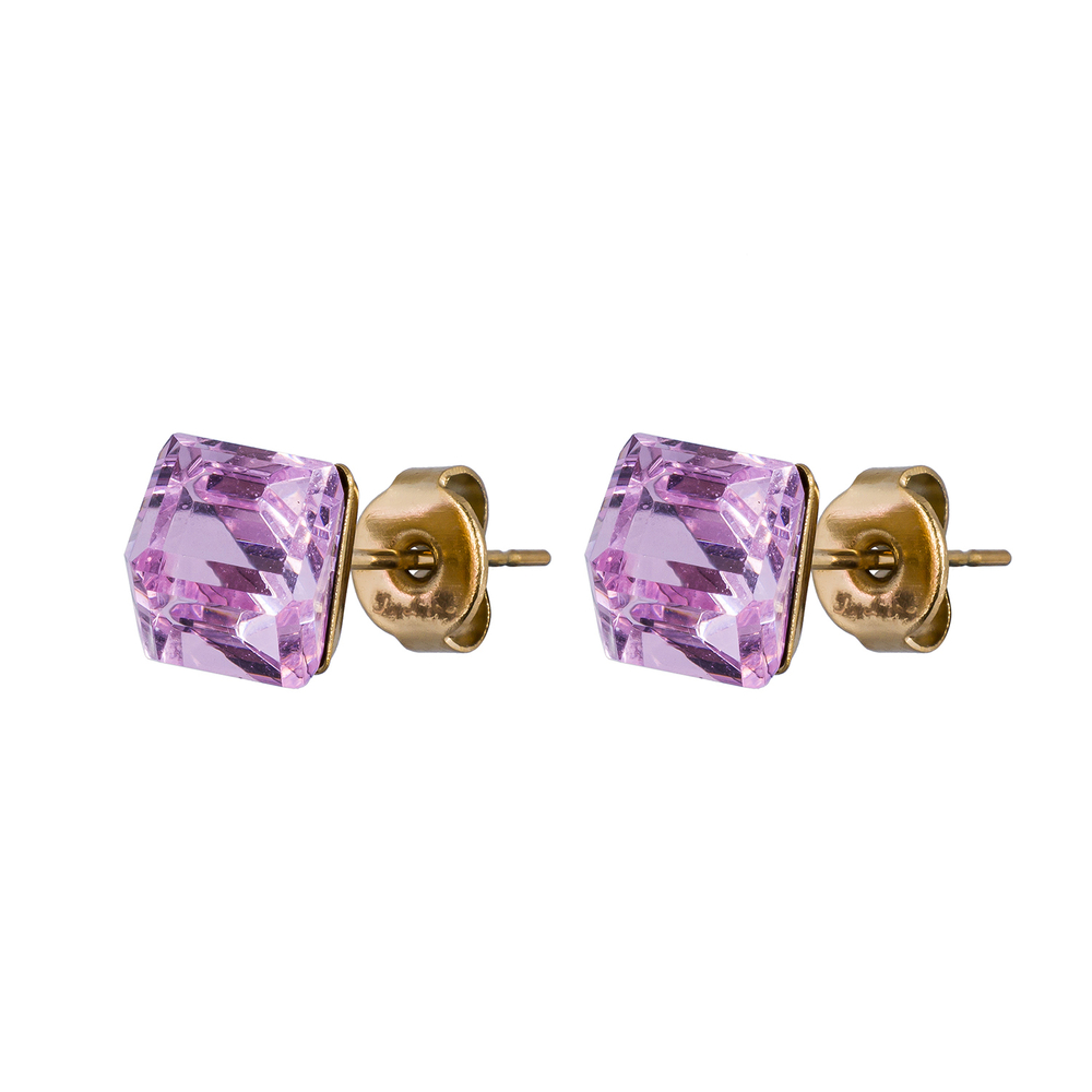 Серьги пусеты Fiore Luna Pink SWE2127/2 P G