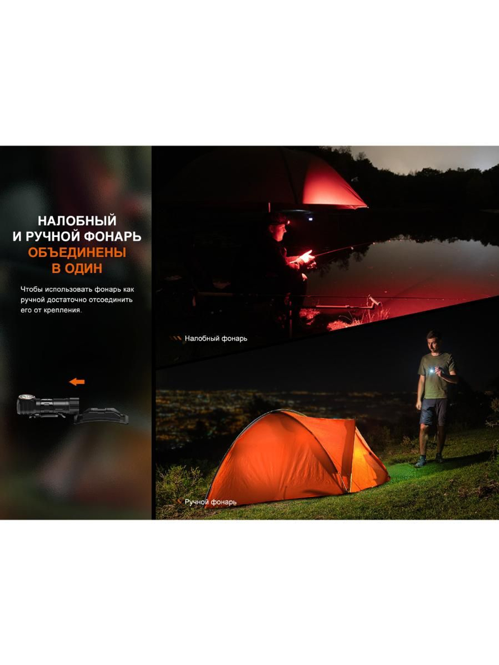 Фонарь налобный Fenix HM23