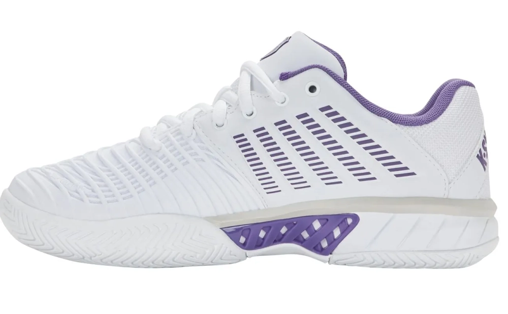 Женские Кроссовки теннисные K-Swiss Express Light 3 - white/purple haze/lunar rock