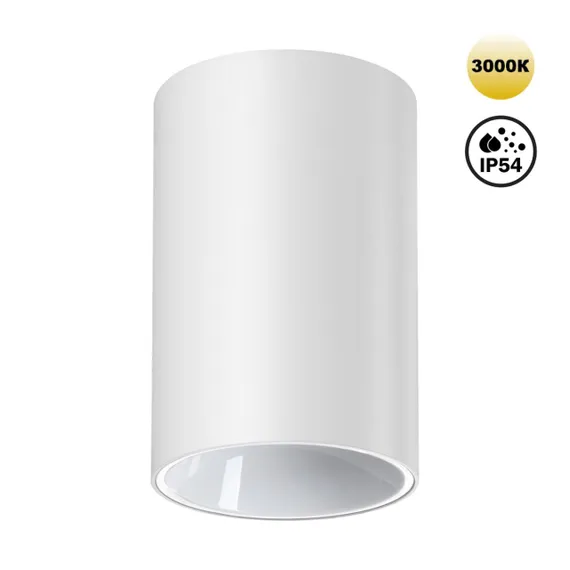 359416 OVER NT24 376 белый Светильник накладной влагозащищённый IP54 LED 10W 170-265V 3000К 830Лм RECTE