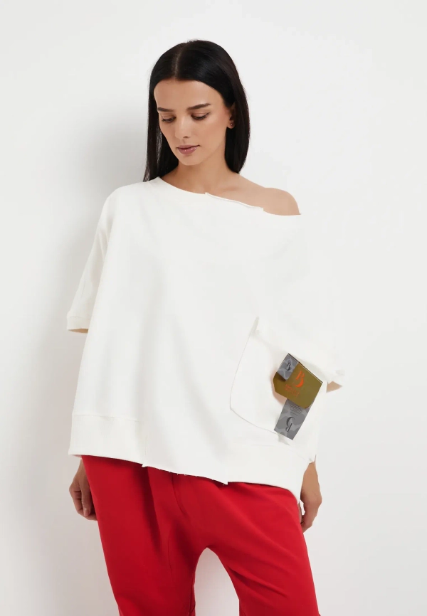 Футболка Летучая мышь белый