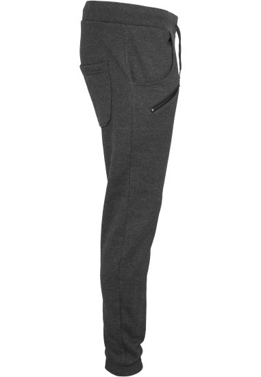 Брюки URBAN CLASSICS Zip Deep Crotch Sweatpants (Серый (Charcoal)