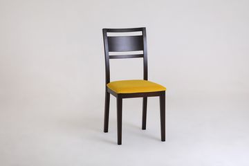 Стул Стенли (бук/тон 344 темный бук/ткань Prima yellow)