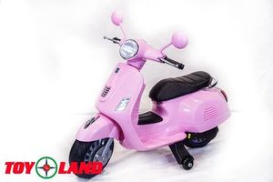 Детский электромотоцикл Toyland Vespa XMX 318 розовый