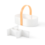 Органайзер bellwood caddy, 30х23 см, белый/натуральное дерево