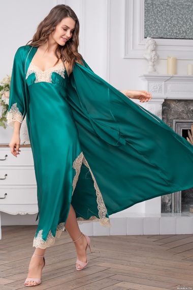 Халат женский шелковый MIA-Amore MARILIN DELUXE Мэрилин Делюкс 3449