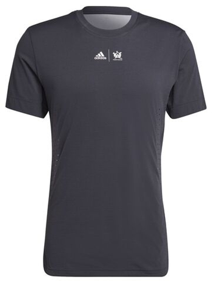 Мужская теннисная футболка Adidas New York Printed Tee - carbon
