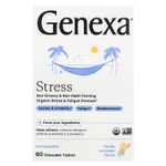 Genexa, Stress, органическая формула против стресса и усталости, ваниль и лаванда, 60 жевательных таблеток