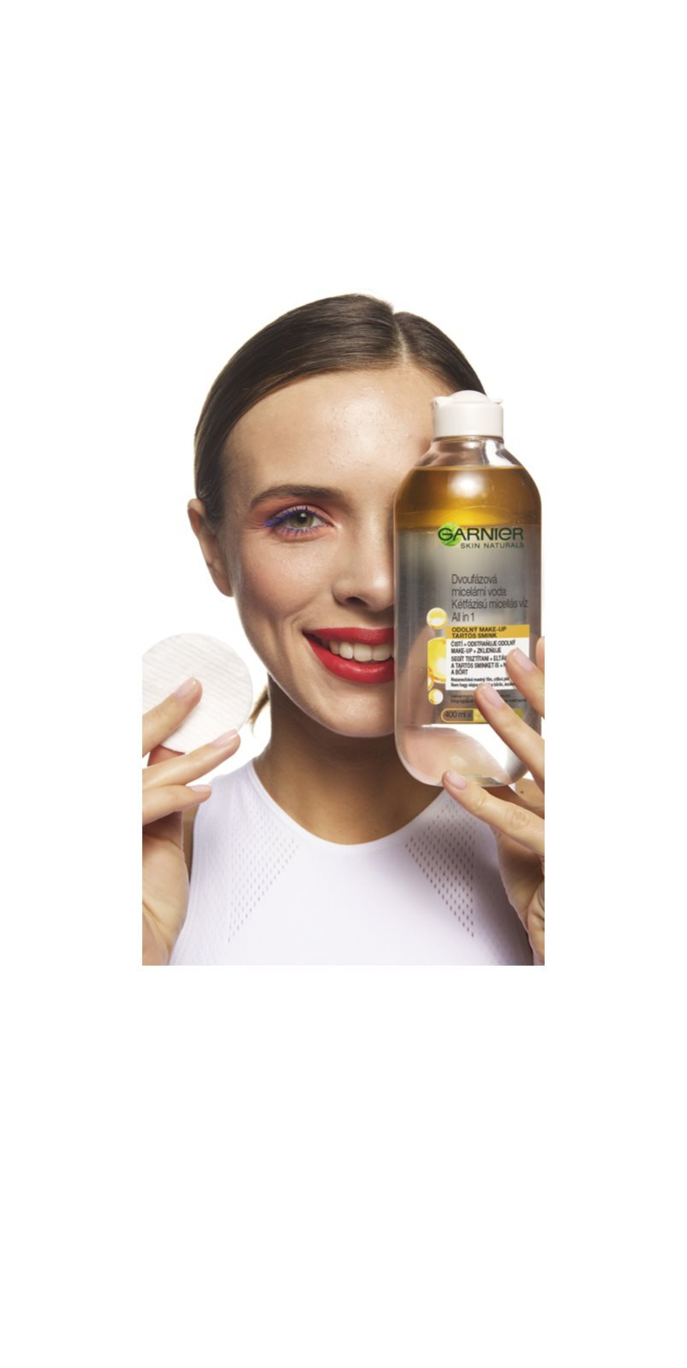 Garnier Skin Naturals - Двухфазная мицеллярная жидкость 3 в 1 /   400  ml  / GTIN 3600541744547