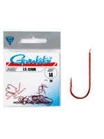 Крючки Gamakatsu LS-1310R HOOKS RED размер 16 (упк.25шт.)