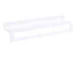 Полка настенная Line 50см с полотенцедержателем (белый)
