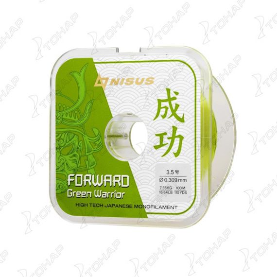 Леска FORWARD Green Warrior 0,309mm/100m Nylon (N-FGW-0309-100) Nisus