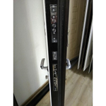 Дверь Входная Лабиринт CLASSIC шагрень черная С зеркалом Максимум Белый софт