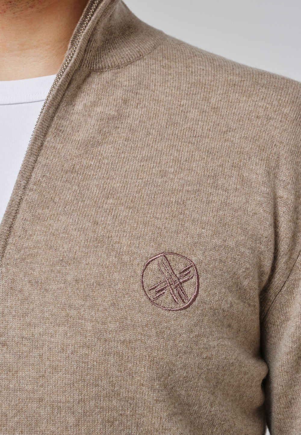 Кофта на замке ARGYMAQ BEIGE