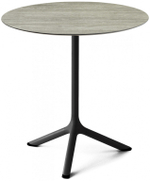 Стол ламинированный обеденный складной Scab Design Tripe Folding, черный, состаренный серый дуб