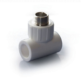 Тройник наружная резьба Политэк 20 х 3/4*