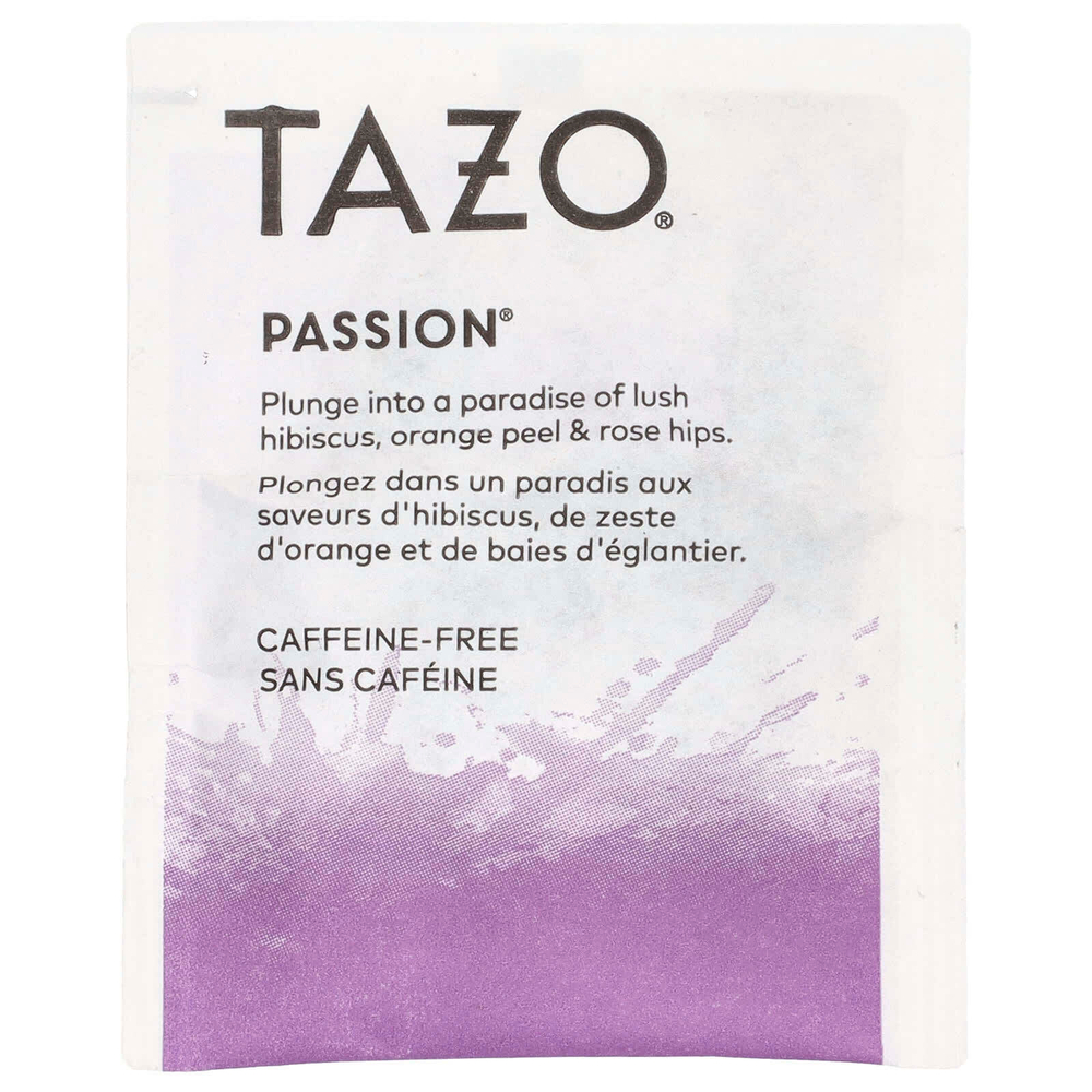 TAZO, Herbal Tea, Passion, без кофеина, 20 чайных пакетиков, 52 г (1,8 унции)