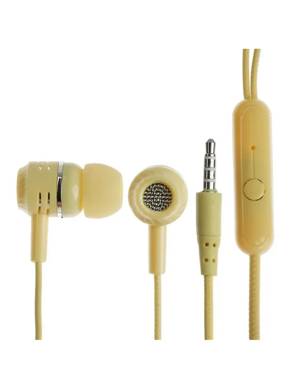 Наушники CB-52, проводные, вакуумные, микрофон, 1 м, Jack 3.