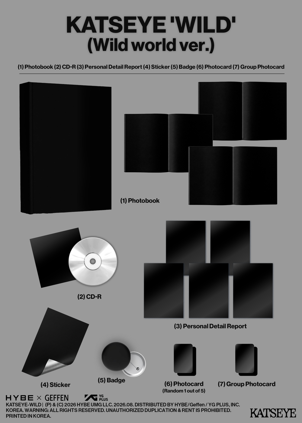 Альбом KATSEYE - WILD (Member ver.)