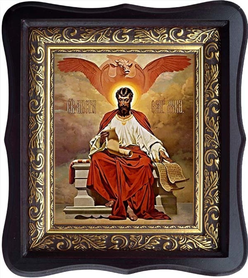 Лука Святой апостол и евангелист. Икона на холсте.