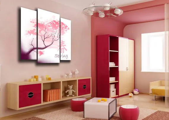 Модульная картина "Сакура"