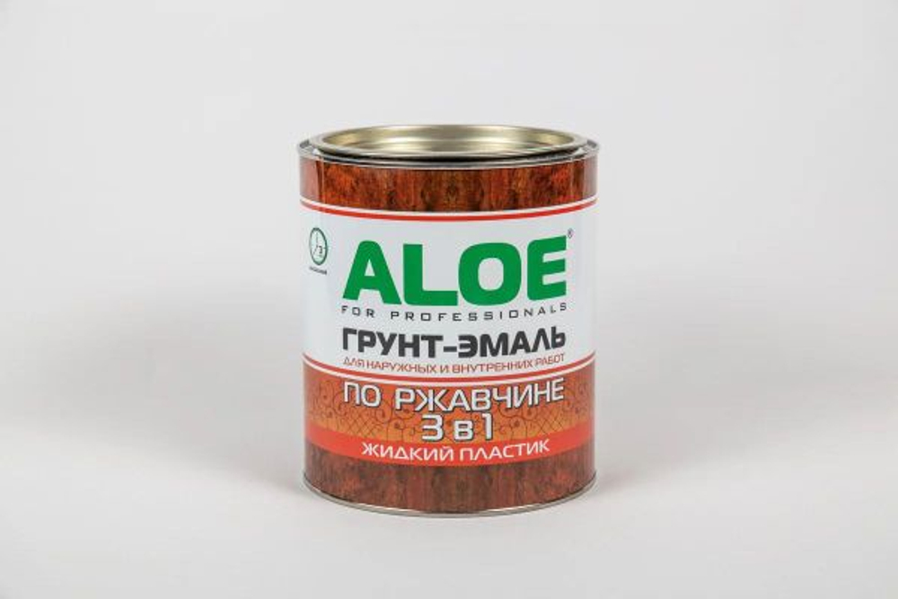 Грунт-эмаль "ALOE" по ржавчине 3 в 1 голубая 3кг