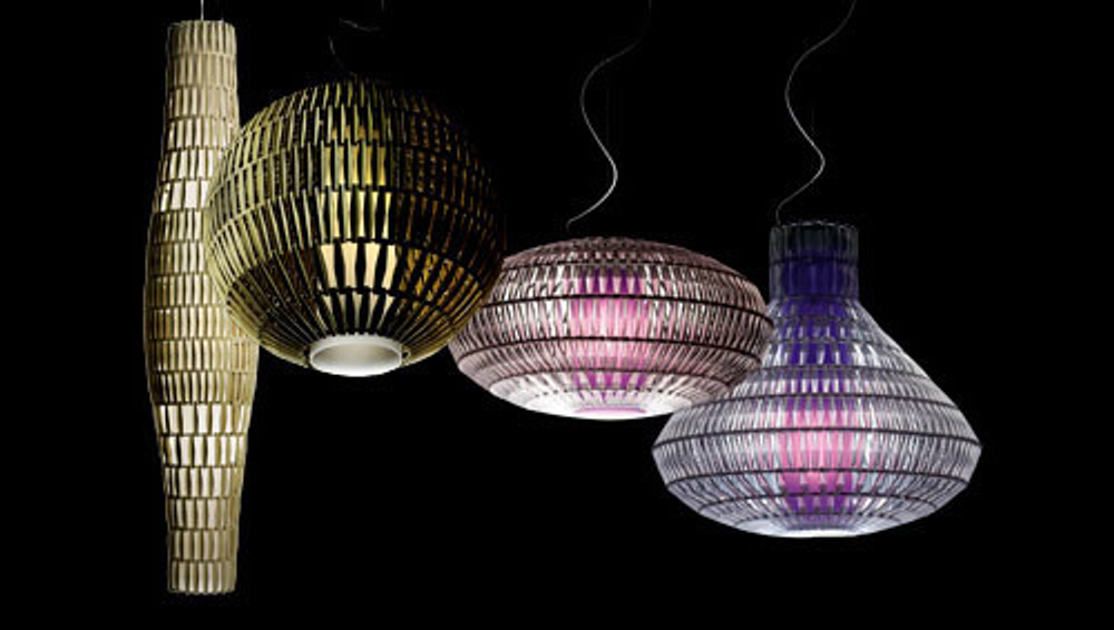 Pendant design lamp  Tropico Ellipse by Foscarini (Gold)