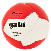 Мяч вол. GALA Bora 12, BV5675S, р. 5, синт. кожа ПУ, клееный, бут. кам, красно-белый
