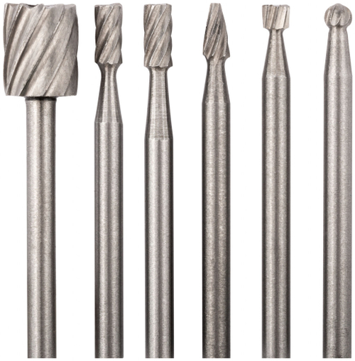 36477 Шарошки-мини стальные по металлу, 6 шт FIT