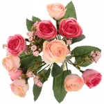 Искусственные цветы «Энерджи» 28см цвет розовый