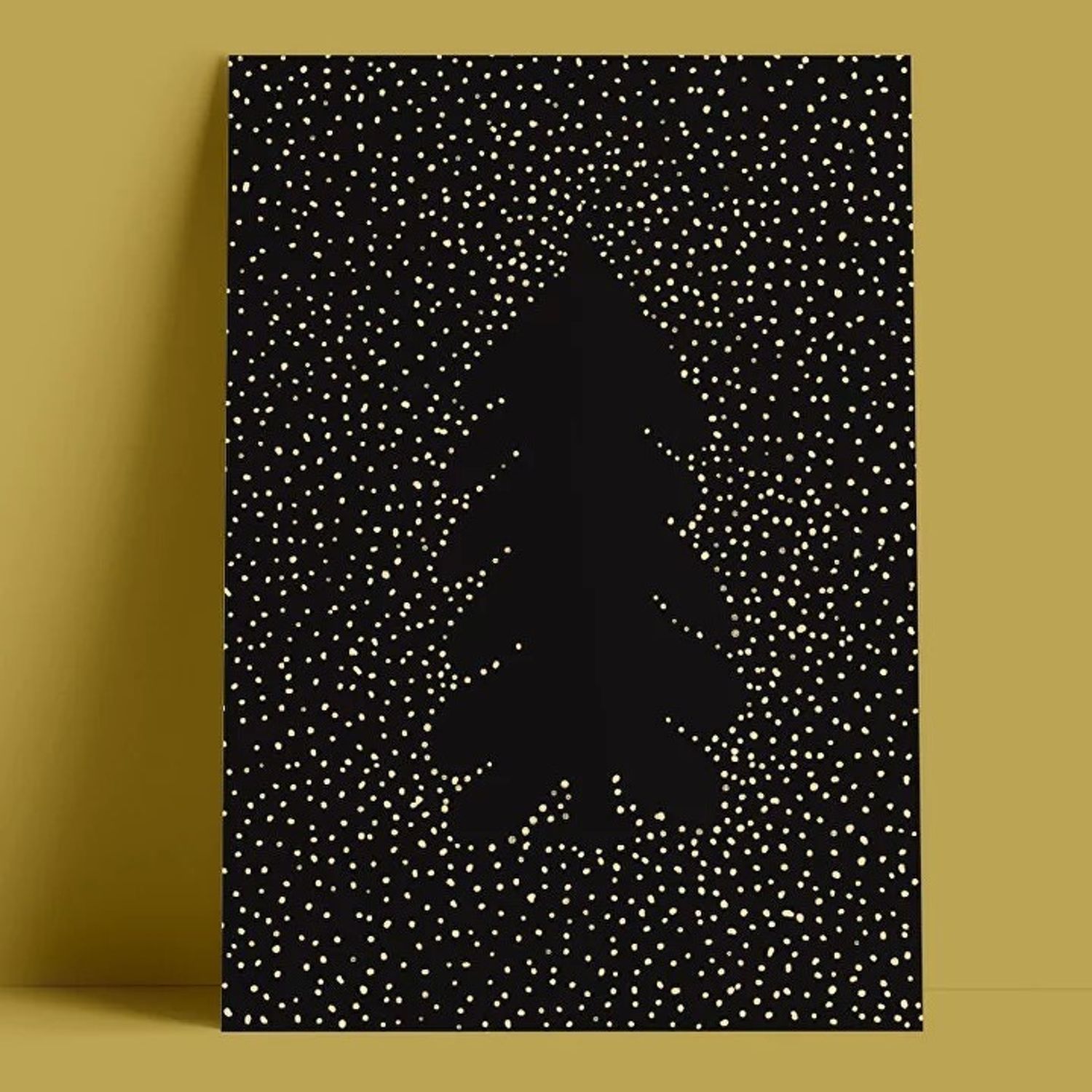 Открытка - Золотой снег