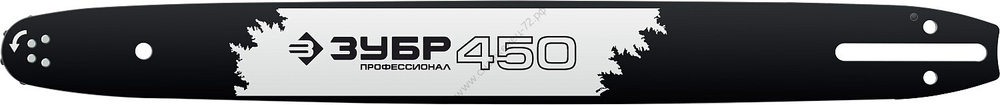 ЗУБР тип 2, шаг 0.325″, паз 1.5 мм, 45 см, шина для бензопил, Профессионал (70202-45)
