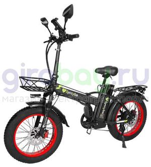 Электровелосипед Syccyba F10 Pro (48V/20Ah) - Красный обод фото №1