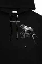 Худи MOE Moth Женский Черный